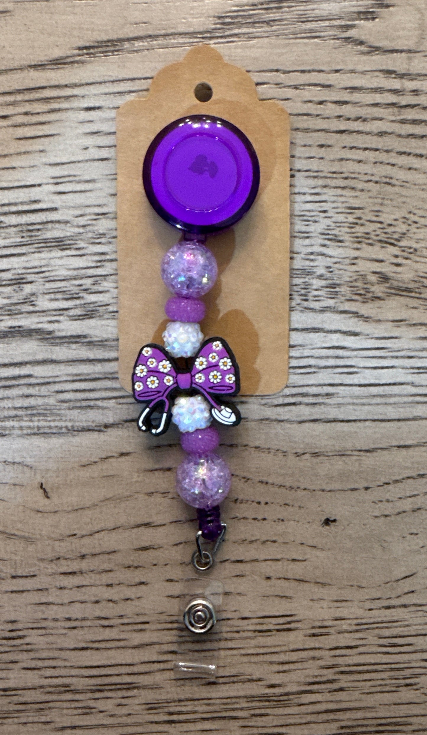 Beaded Badge Reel