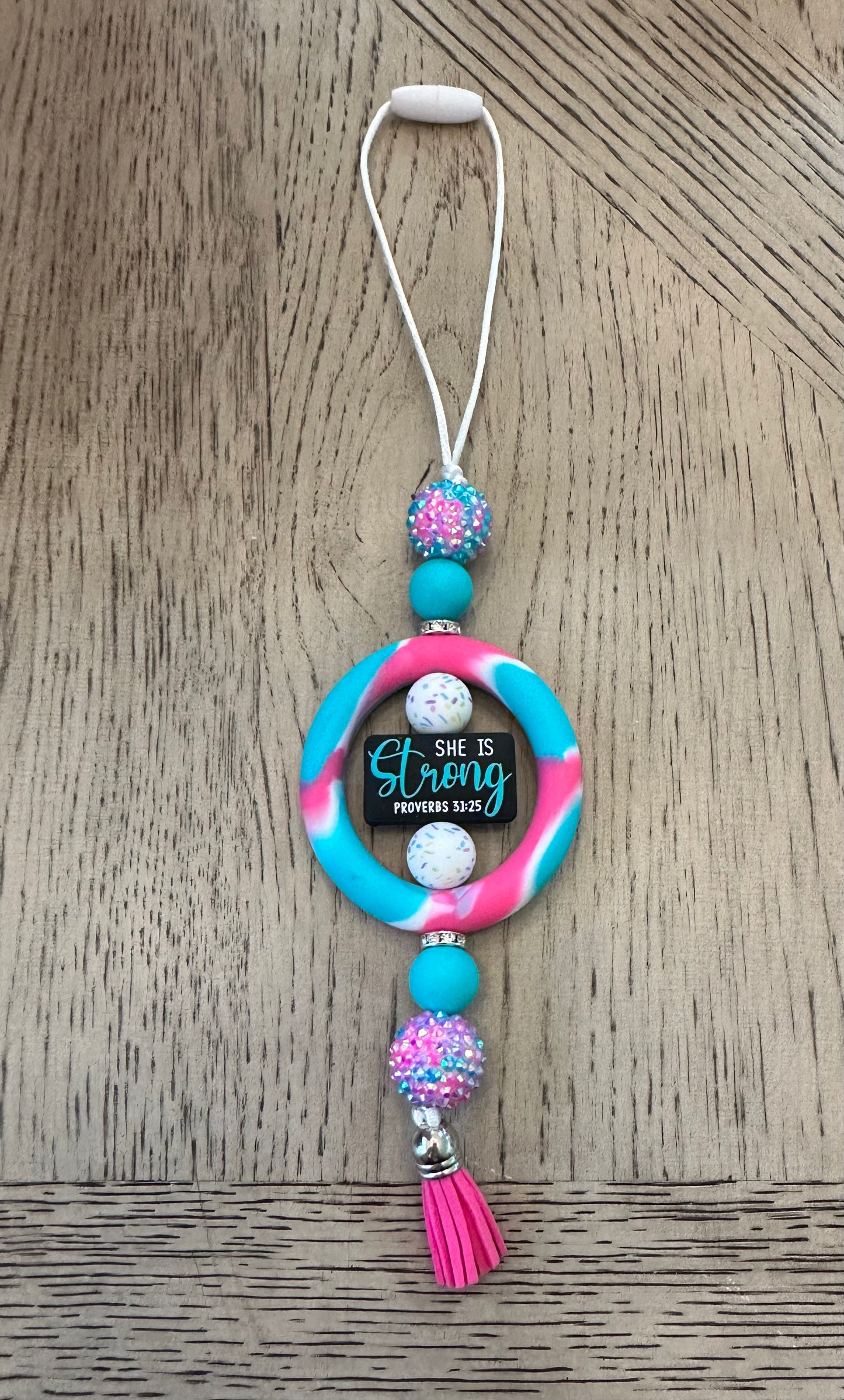 Beaded Car Charm