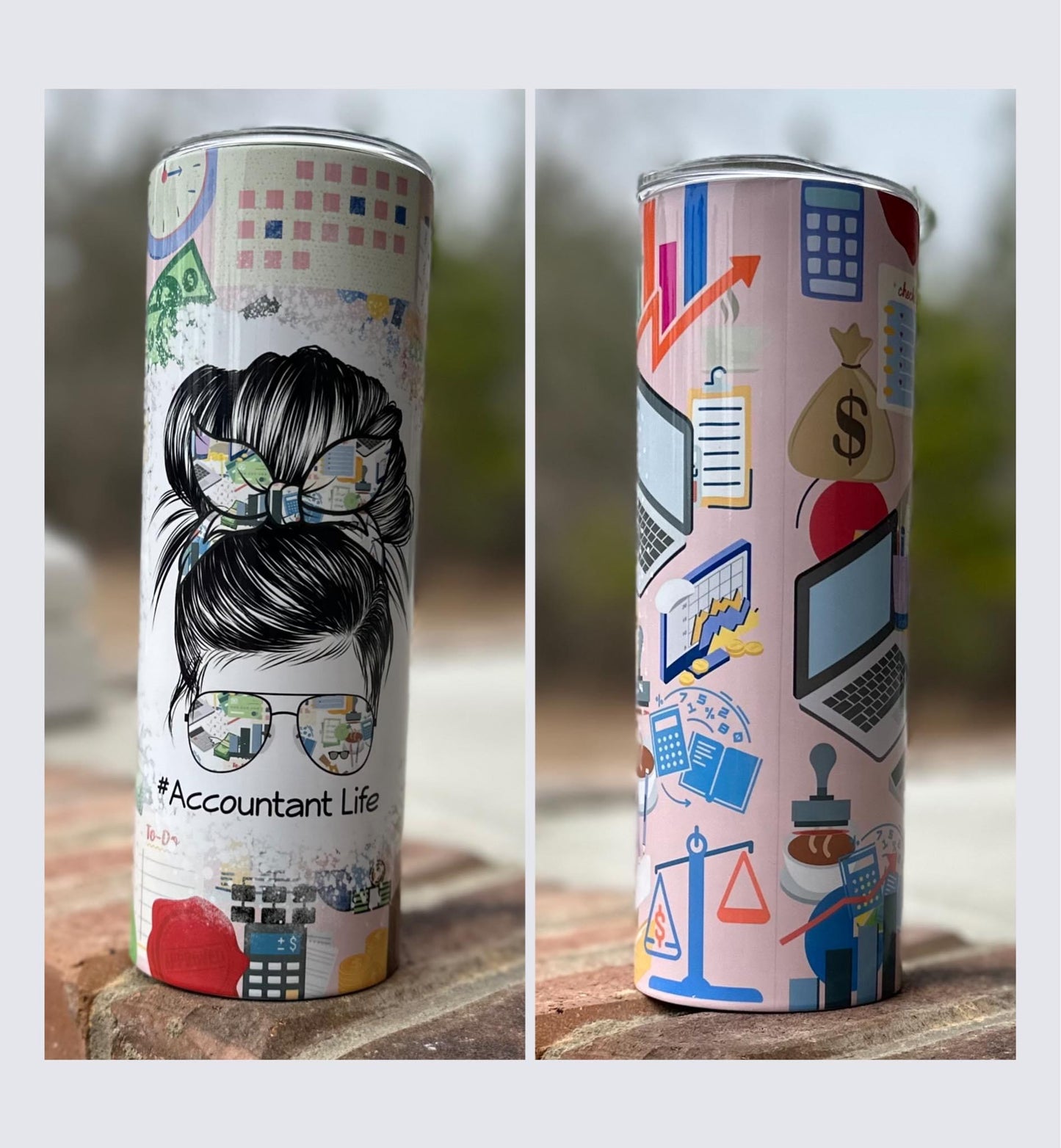Accountant Life - 20oz Water Bottle/Tumbler Duo