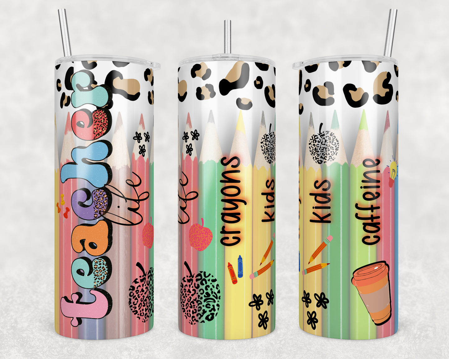 Teacher Life - 20oz Water Bottle/Tumbler Duo