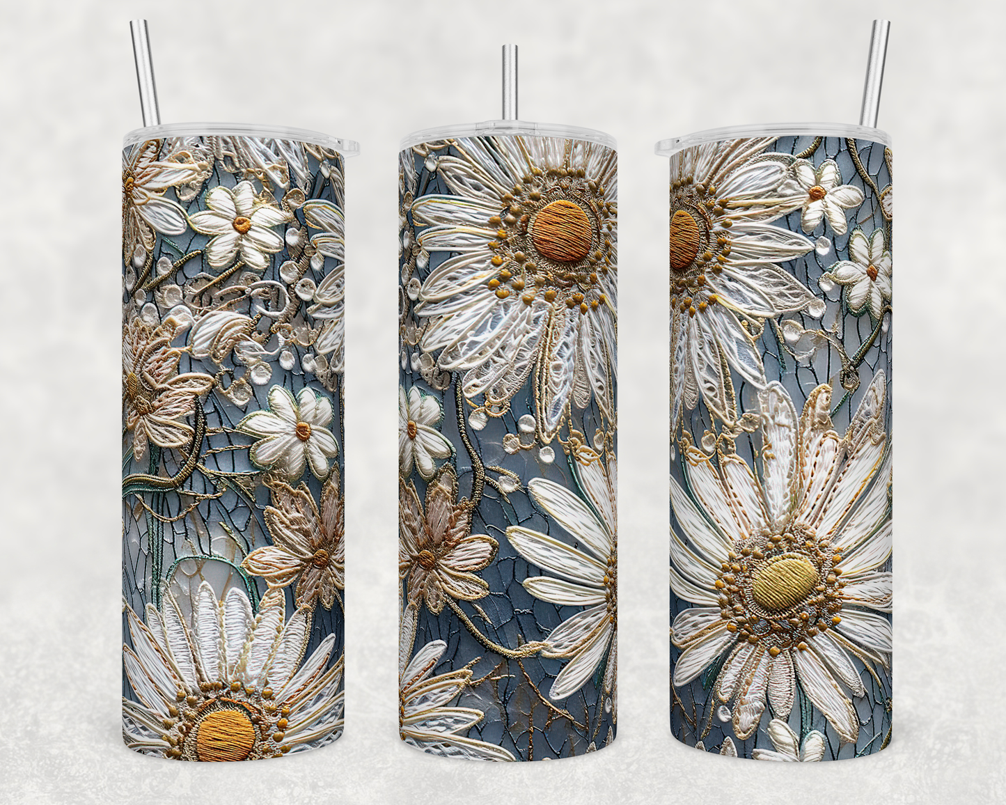 Daisies - 20oz Water Bottle/Tumbler Duo