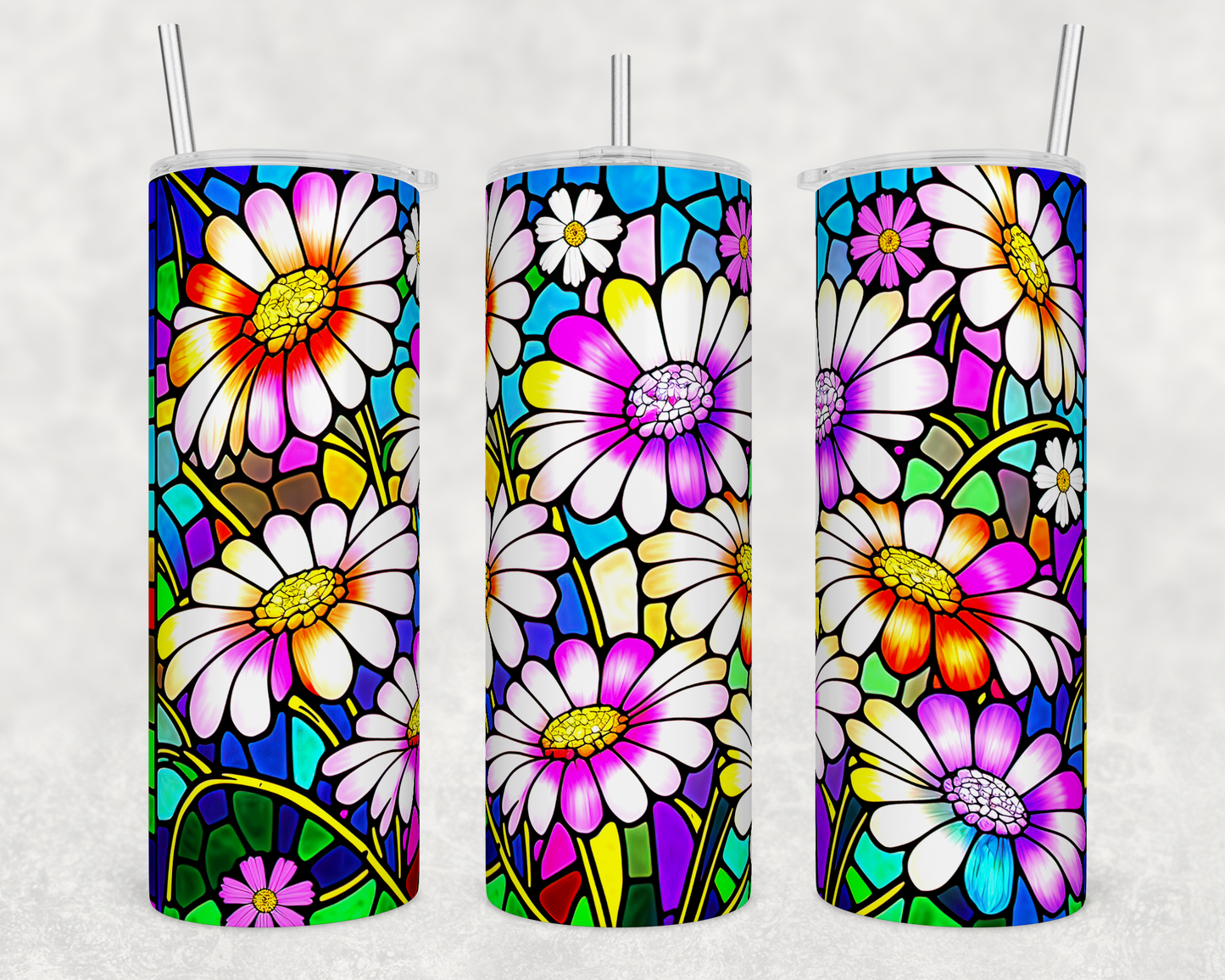 Daisies - 20oz Water Bottle/Tumbler Duo