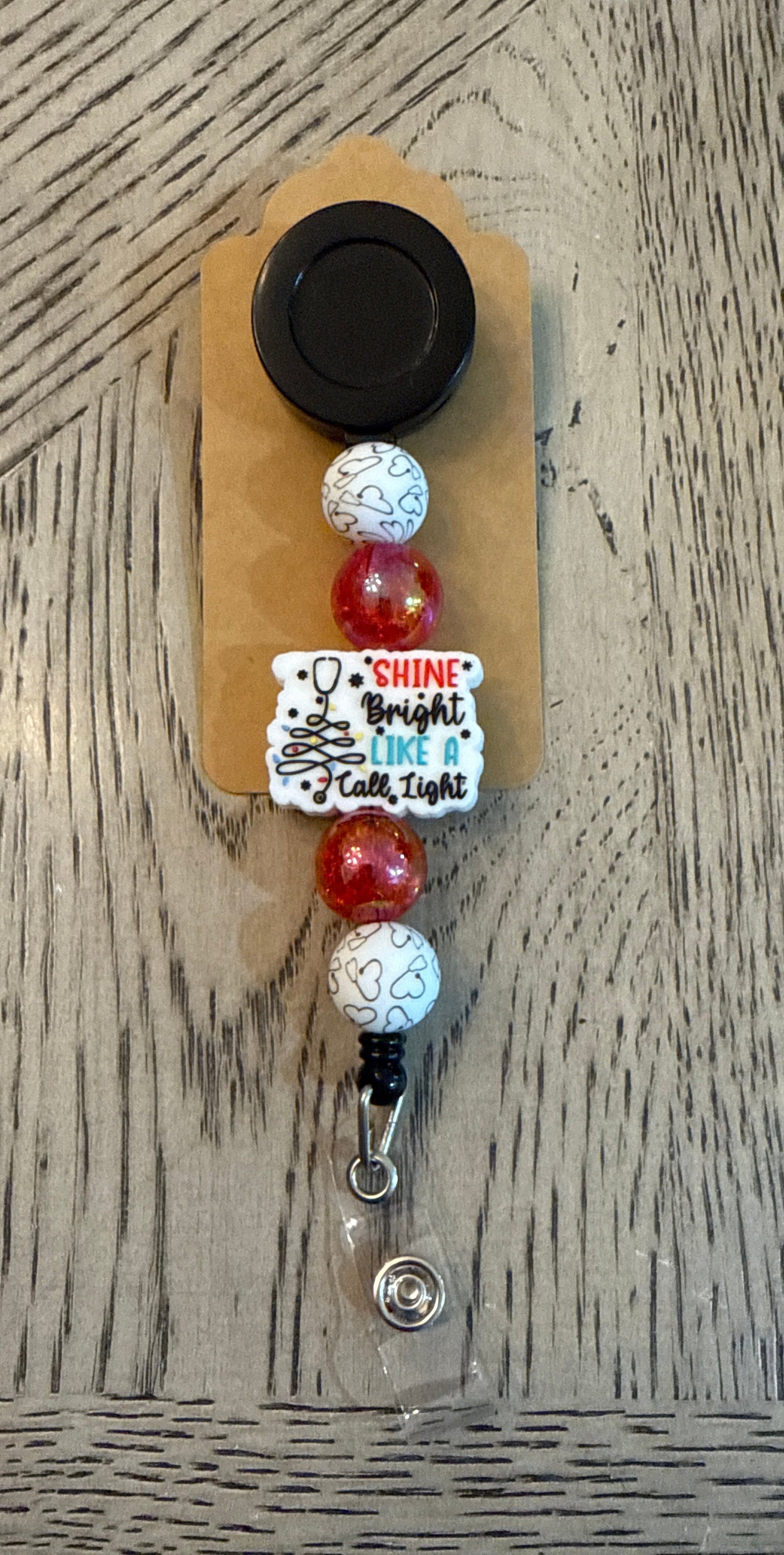 Beaded Badge Reel