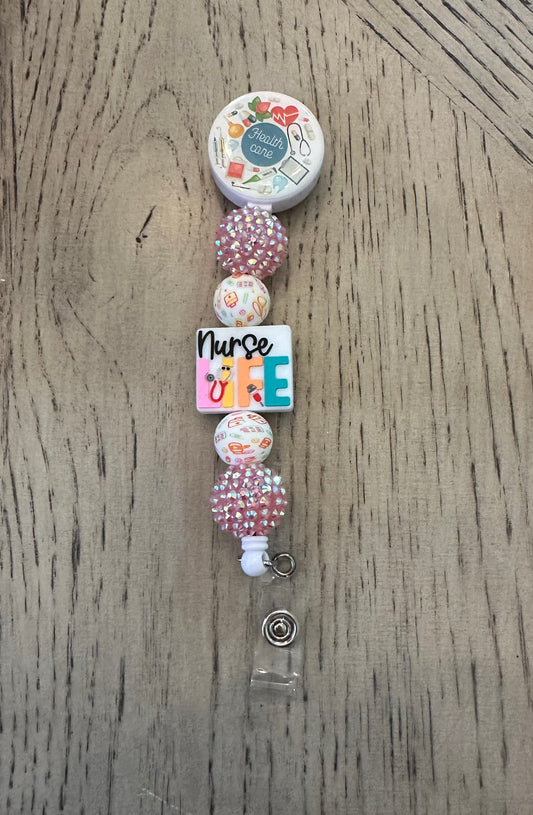 Beaded Badge Reel