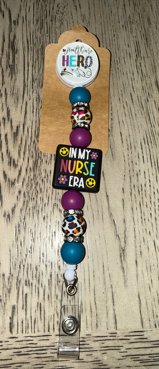 Beaded Badge Reel