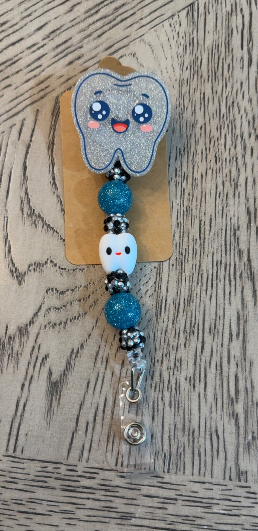 Beaded Badge Reel