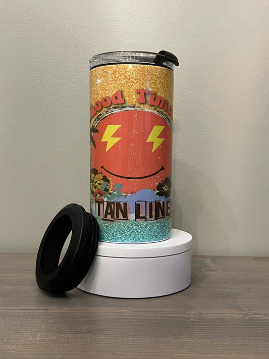 Suntan & Tanlines - 4-in-1 Can Cooler