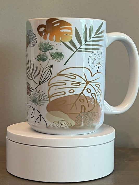 Boho Floral - 15oz Coffee Mug
