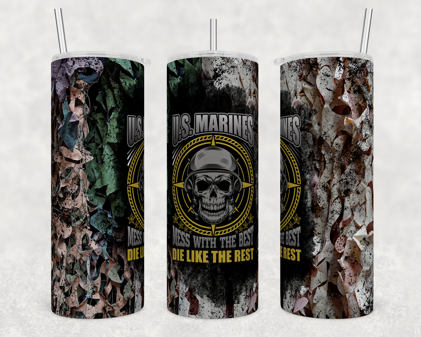 Marines - 20oz Water Bottle/Tumbler Duo