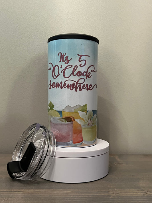 It’s 5 O’Clock Somewhere - 4-in-1 Can Cooler